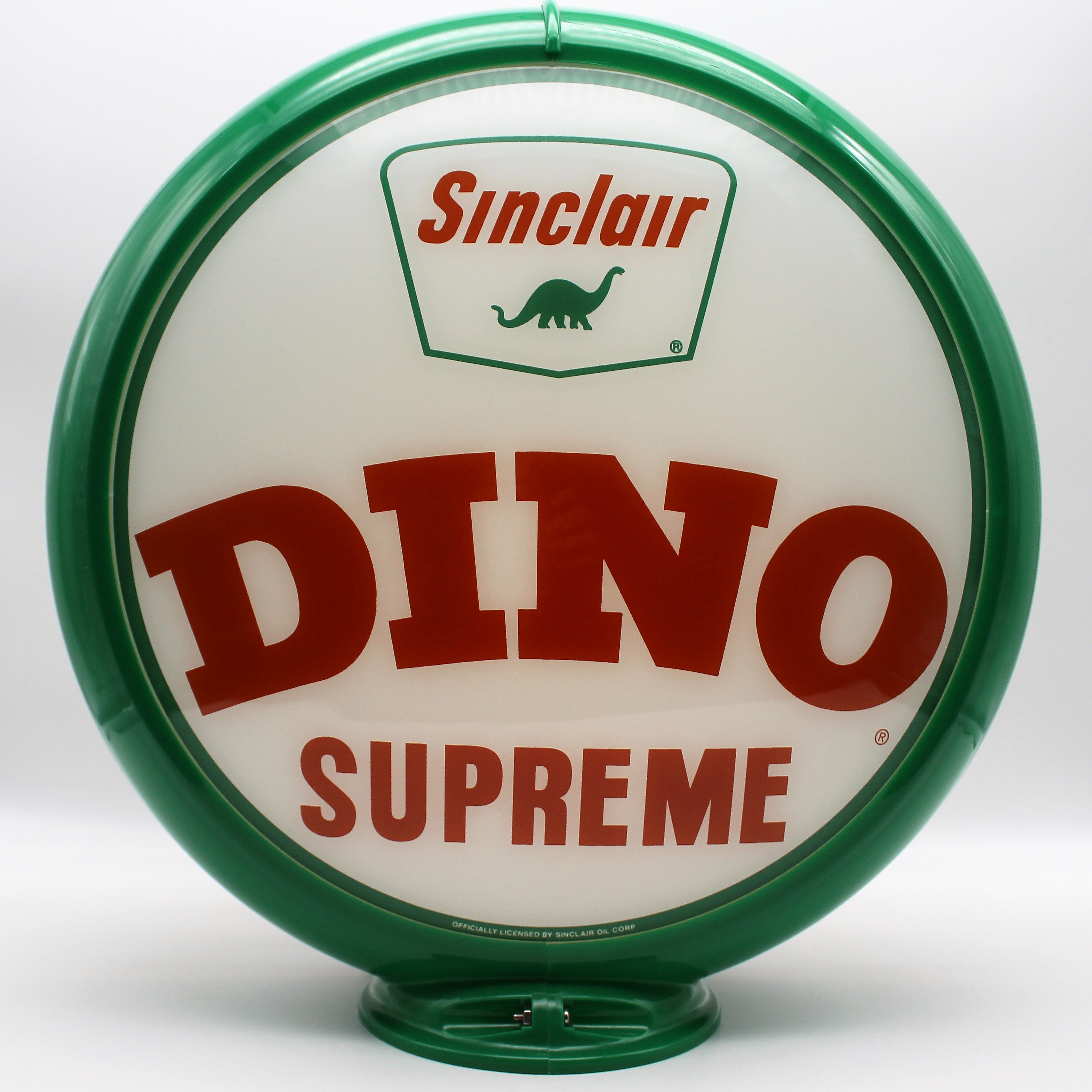 SINCLAIR DINO SUPREME 13.5" Ad Globe