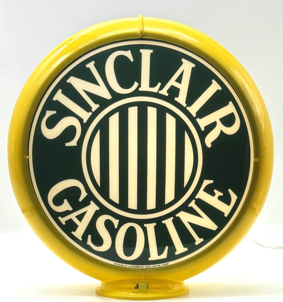 SINCLAIR GASOLINE STRIPES 13.5" Ad Globe