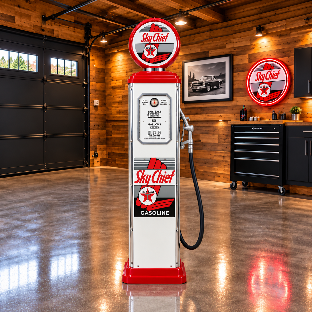 SkyChief Retro Gas Pump - Red