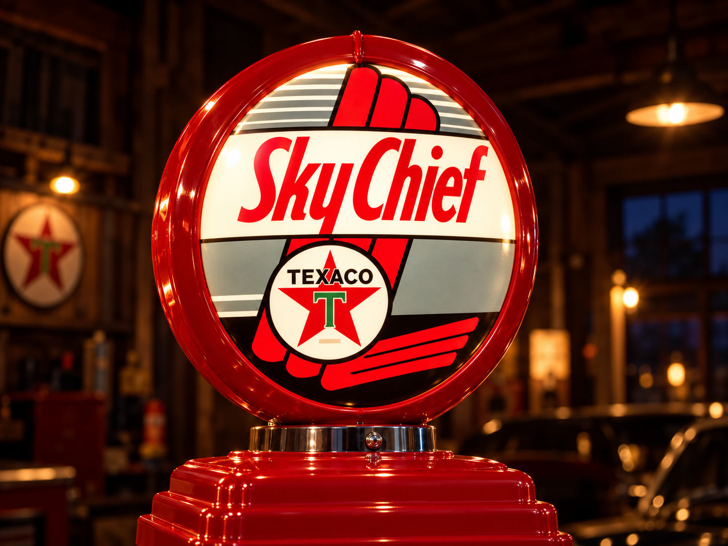 SkyChief Retro Gas Pump - Red