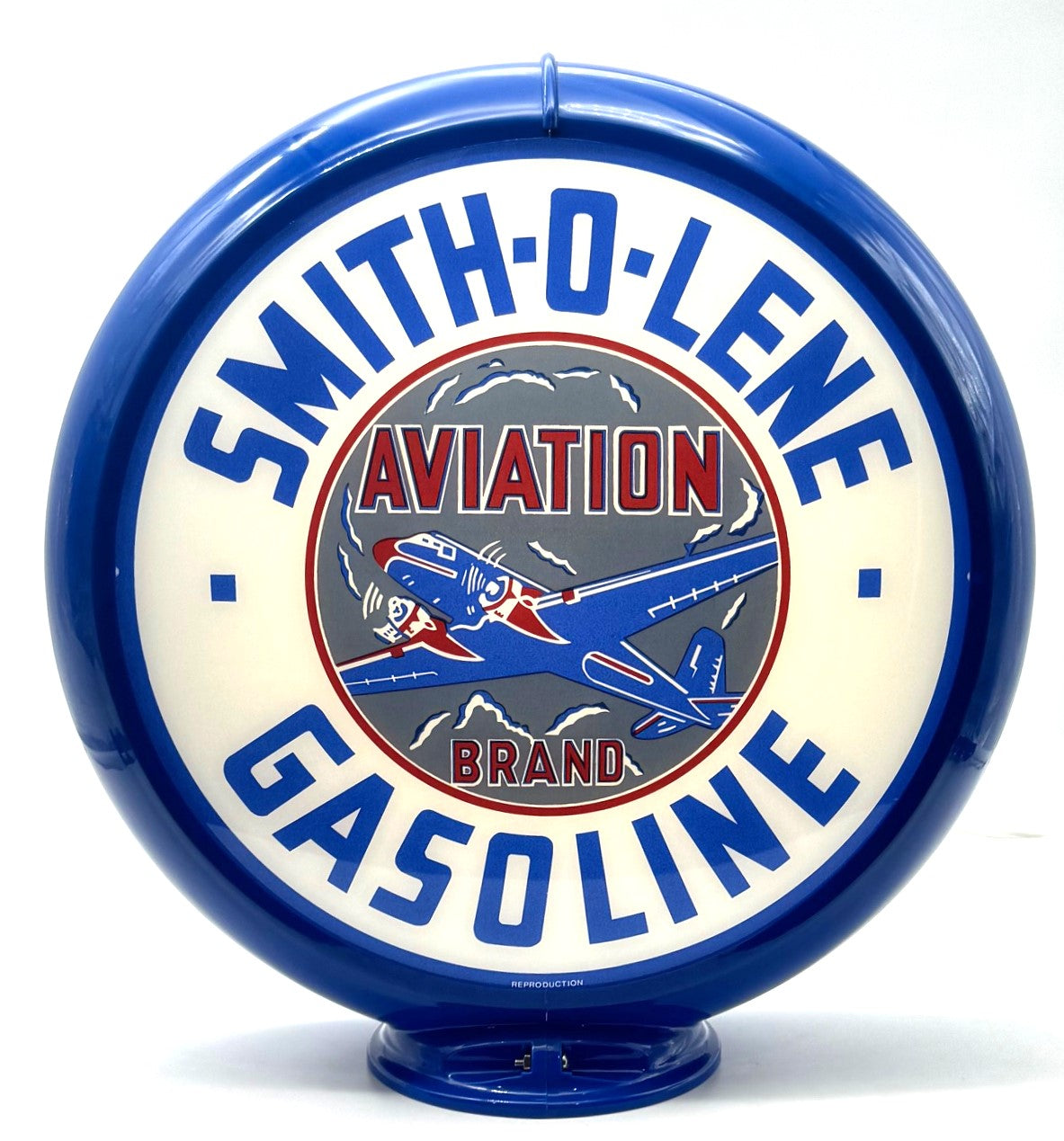 SMITH-O-LENE GASOLINE 13.5" Ad Globe