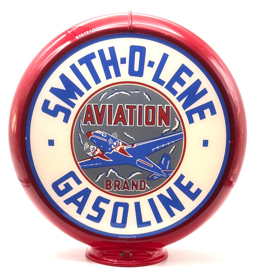 SMITH-O-LENE GASOLINE 13.5" Ad Globe
