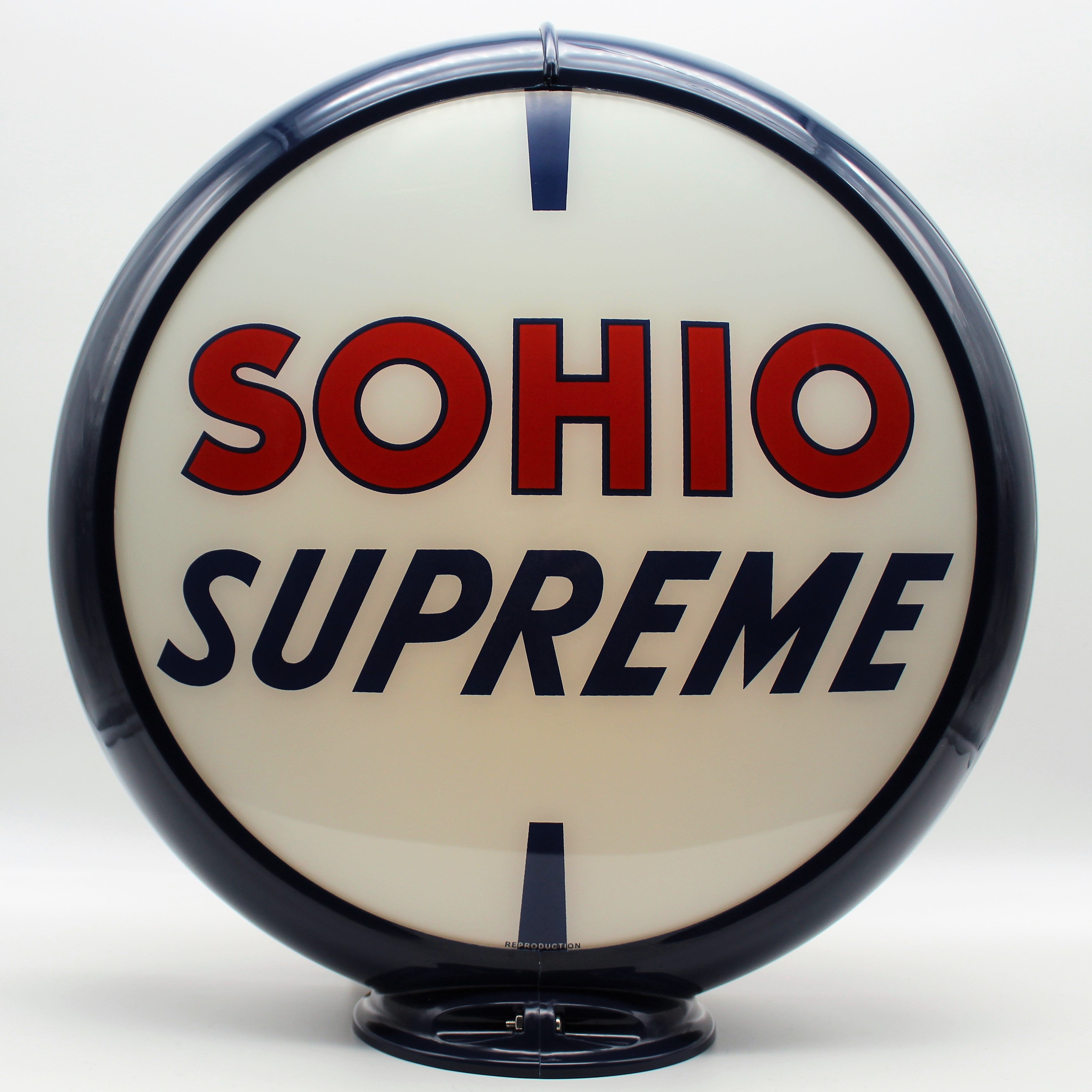 SOHIO SUPREME 13.5" Ad Globe