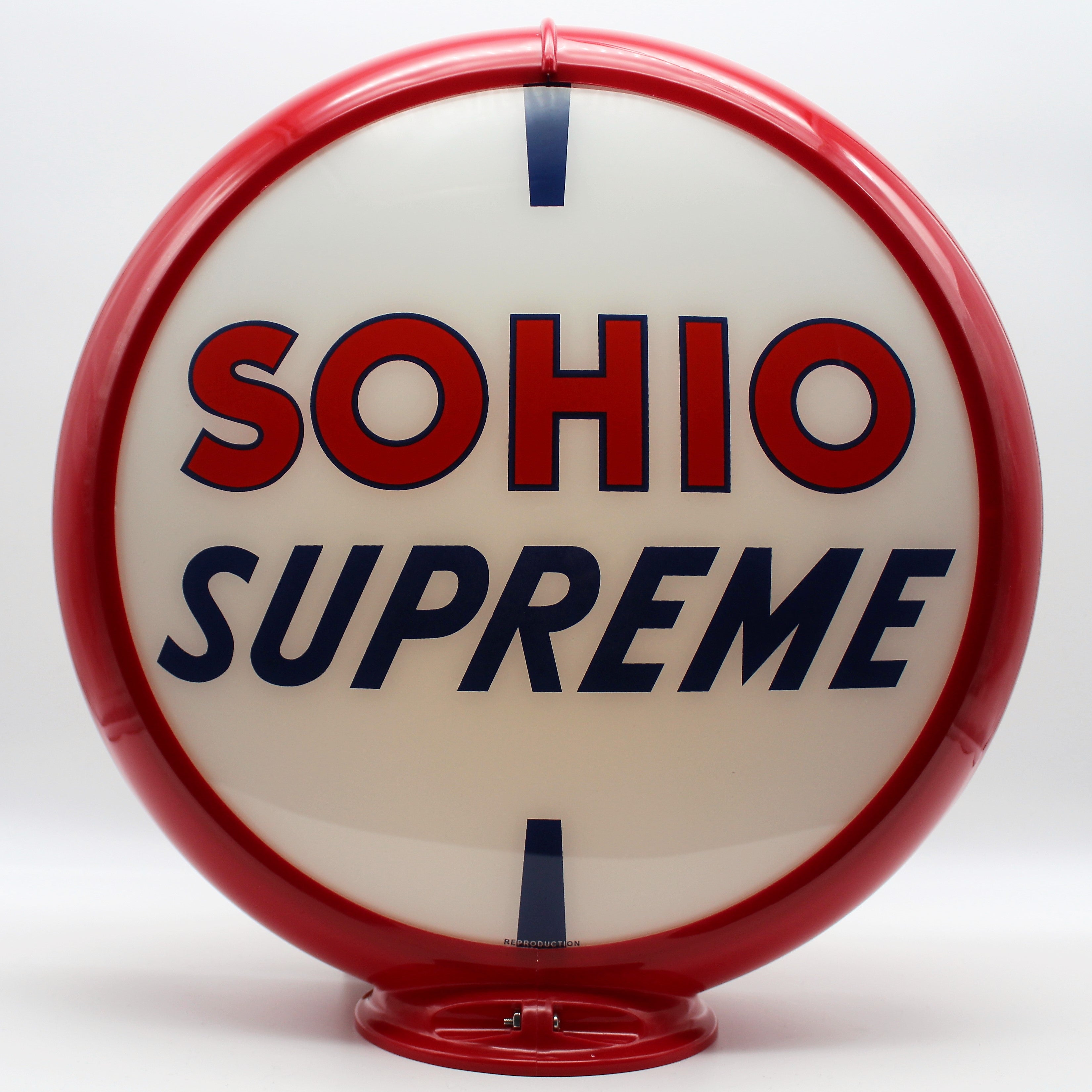 SOHIO SUPREME 13.5" Ad Globe