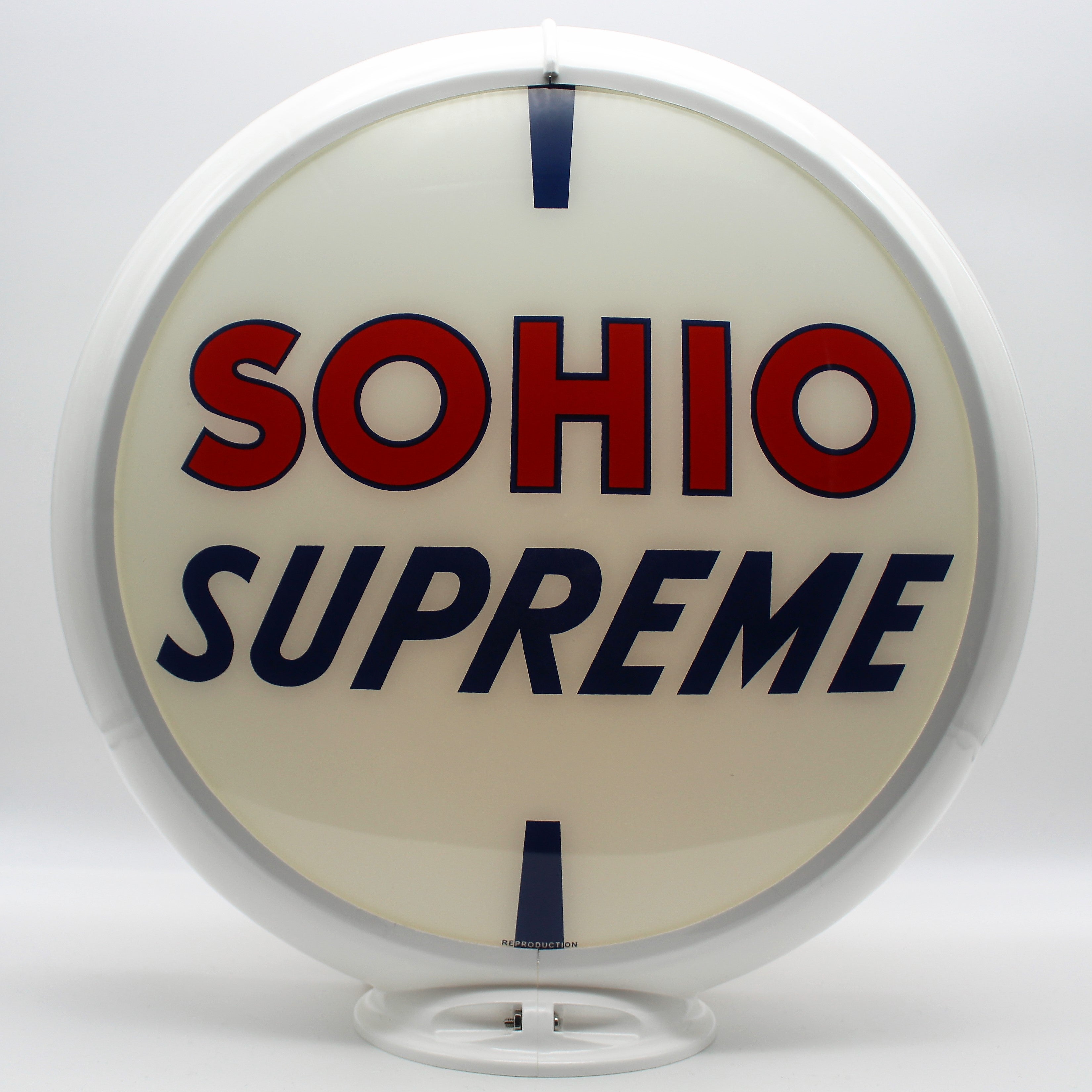 SOHIO SUPREME 13.5" Ad Globe