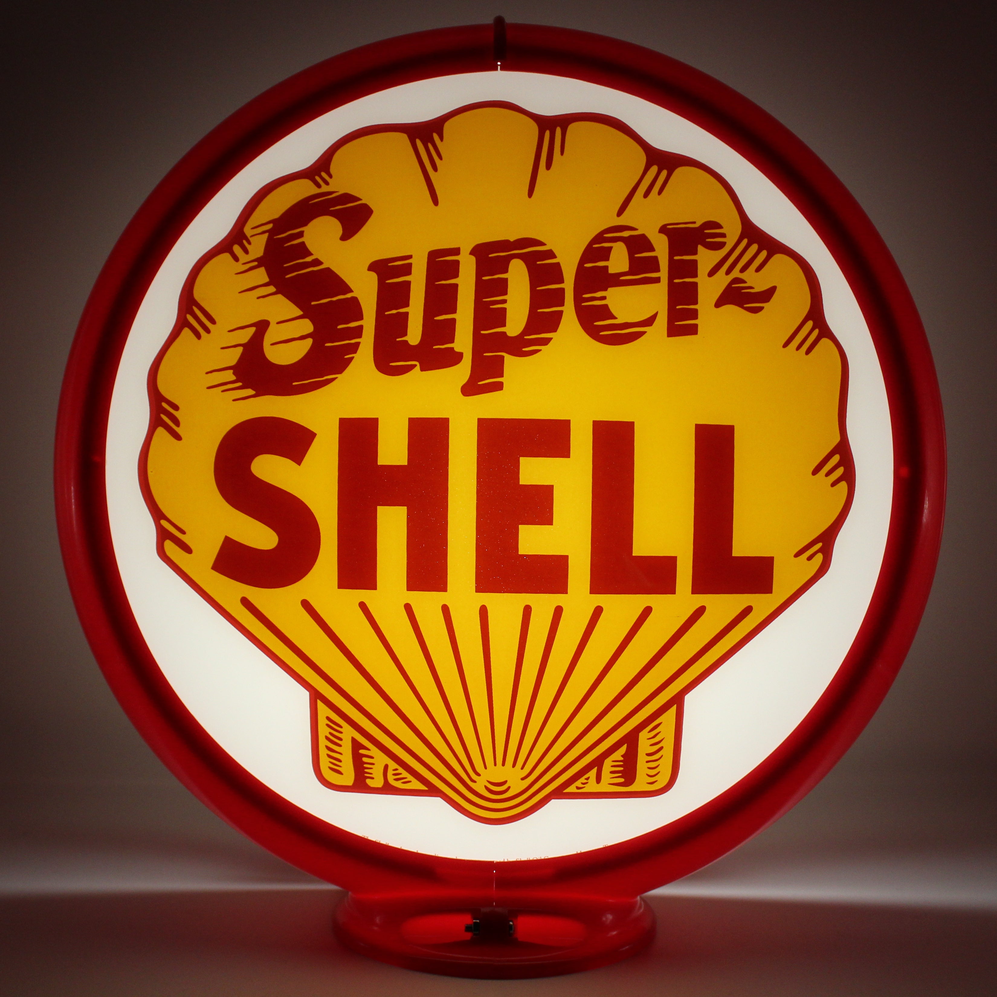 SHELL SUPER-SHELL 13.5" Gas Pump Globe