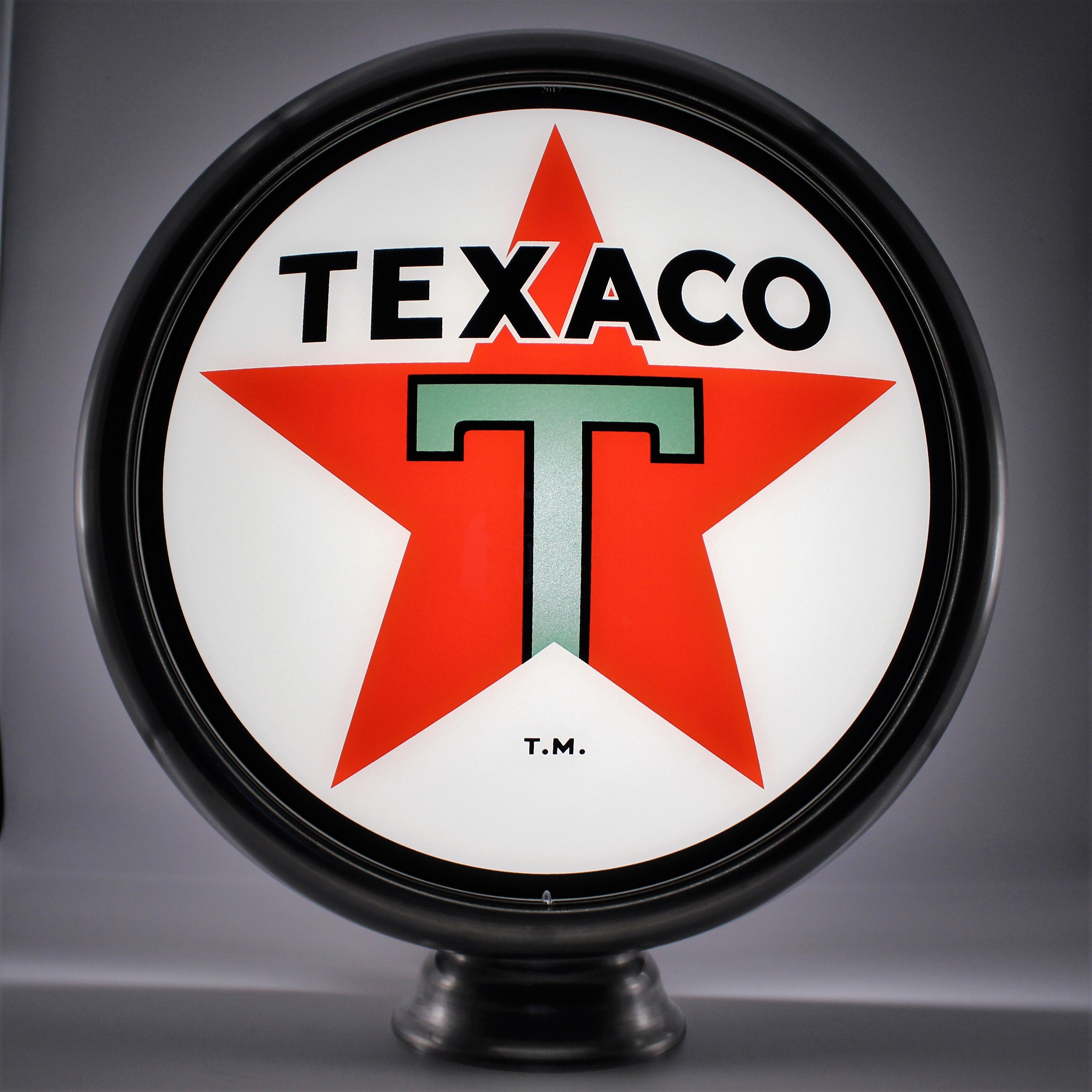 TEXACO STAR 15" GAS PUMP GLOBE WITH 15" STEEL BODY