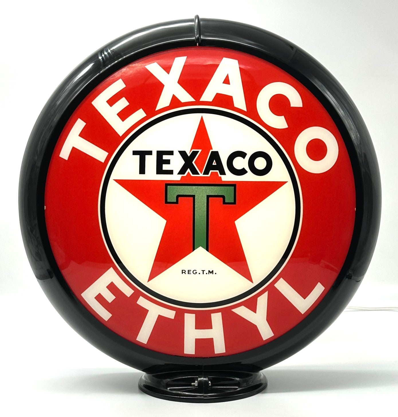 TEXACO ETHYL 13.5" Gas Pump Globe