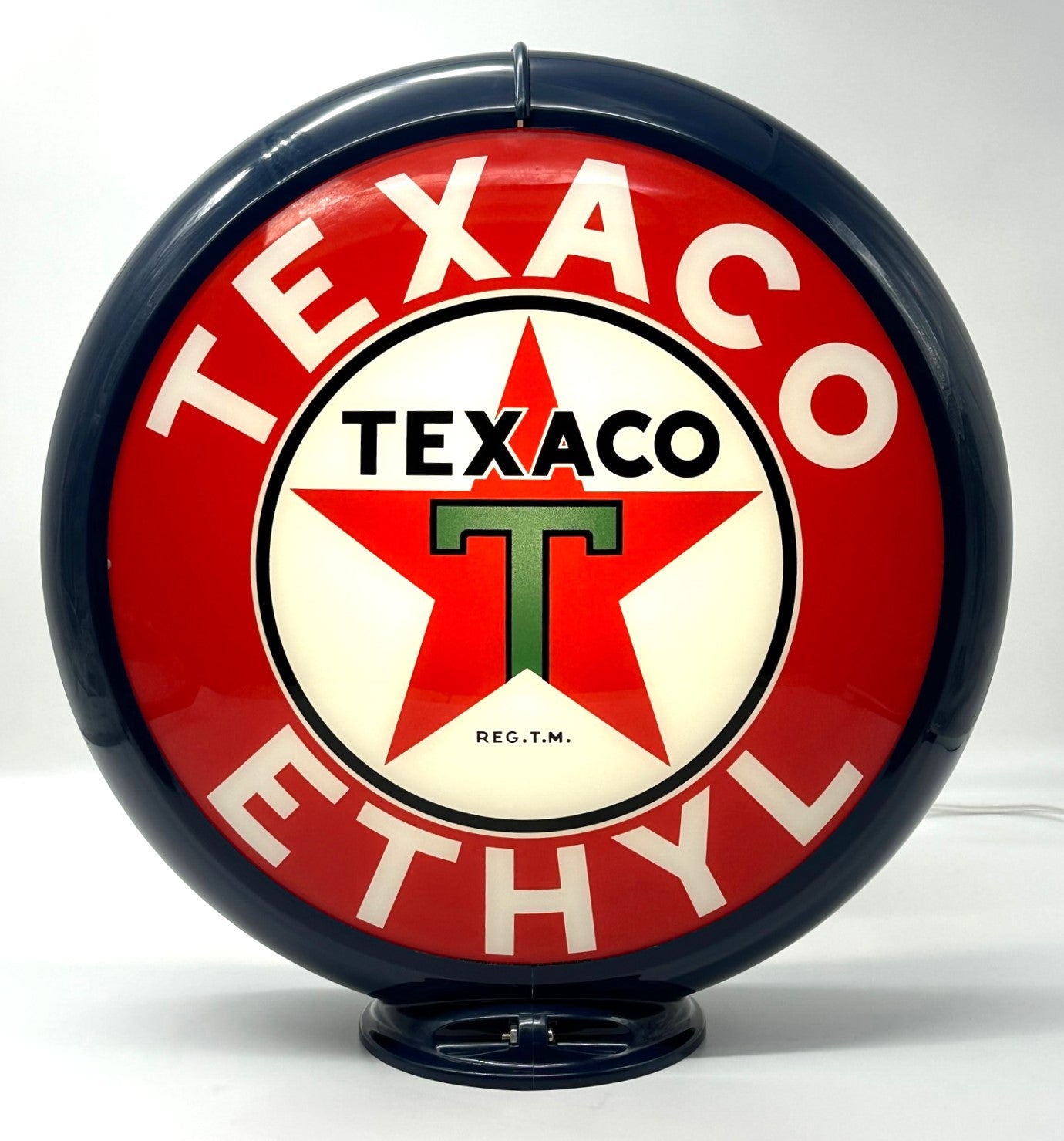 TEXACO ETHYL 13.5" Gas Pump Globe