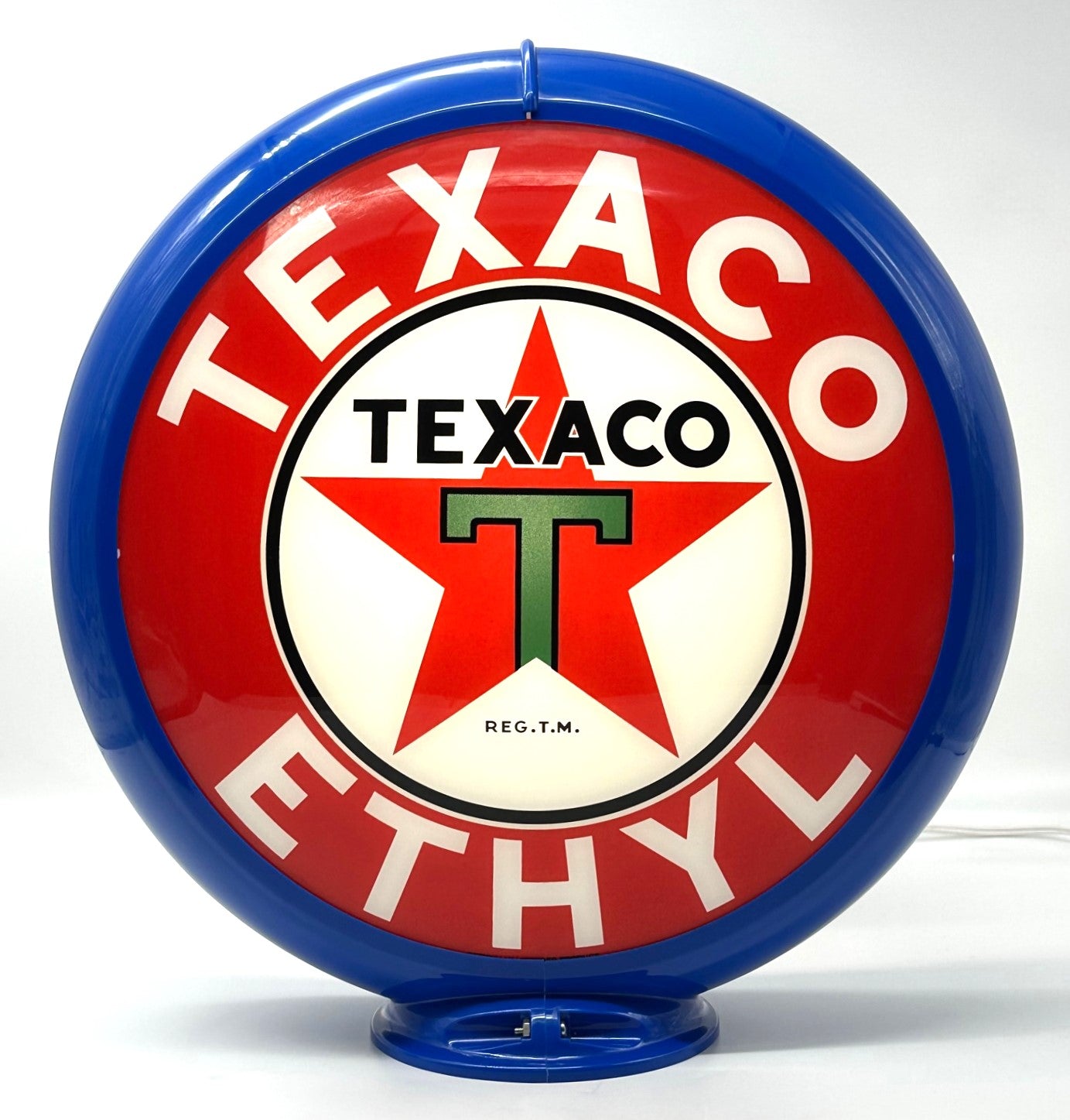 TEXACO ETHYL 13.5" Gas Pump Globe