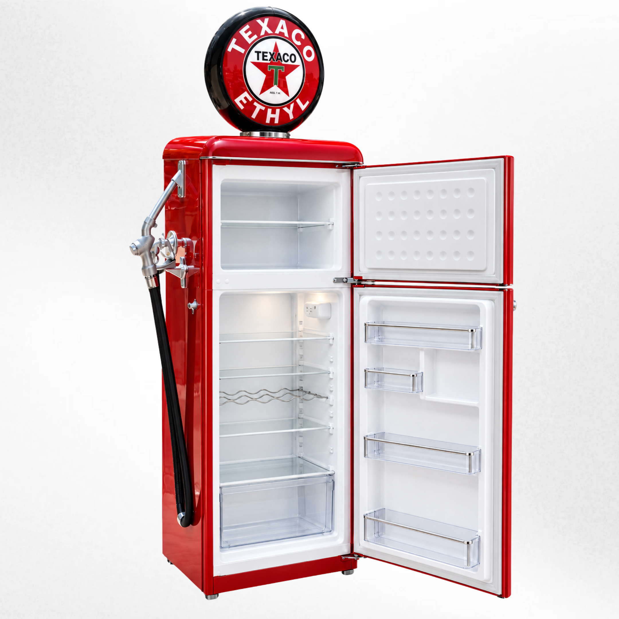 Texaco Tokheim 39 Style Gas Pump Replica Fridge - Red