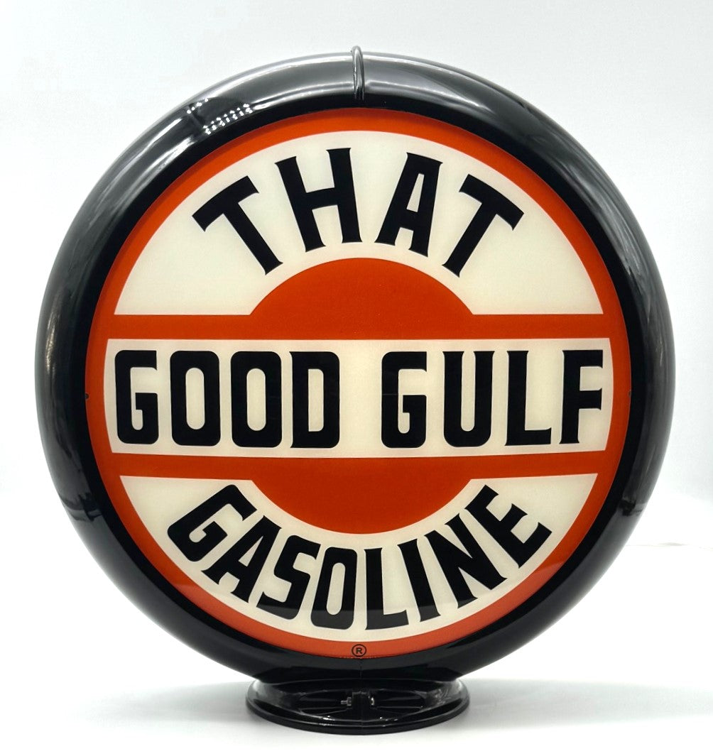 GULF "THAT GOOD GULF GASOLINE" 13.5" Gas Pump Globe