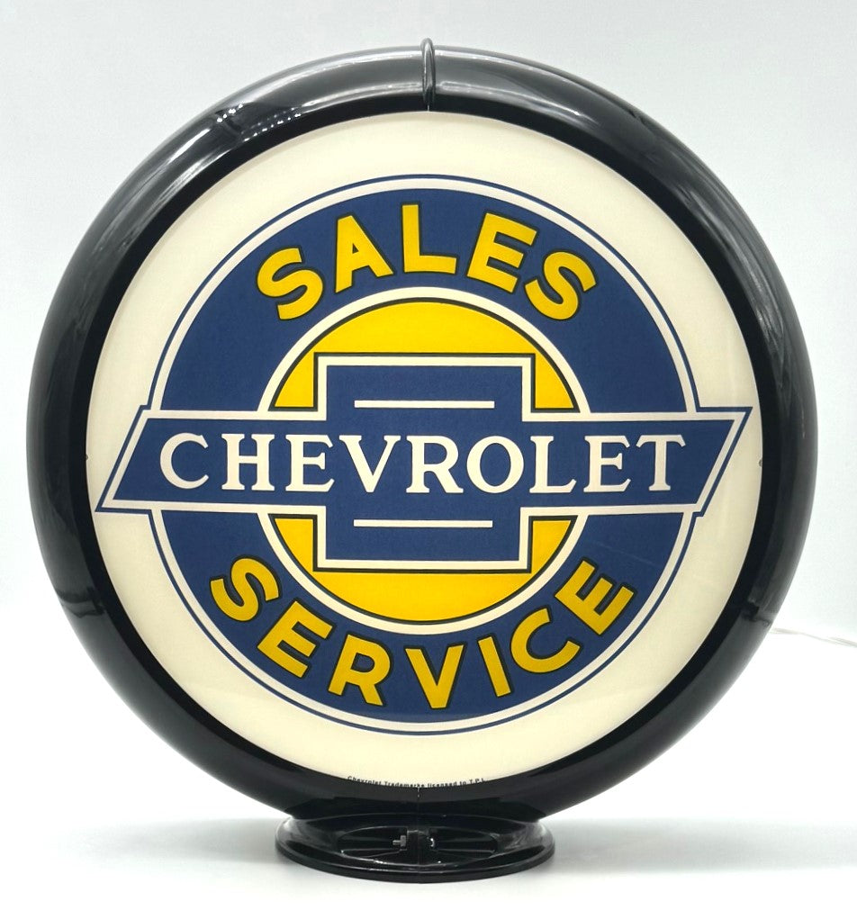 CHEVROLET SALES & SERVICE 13.5" Gas Pump Globe
