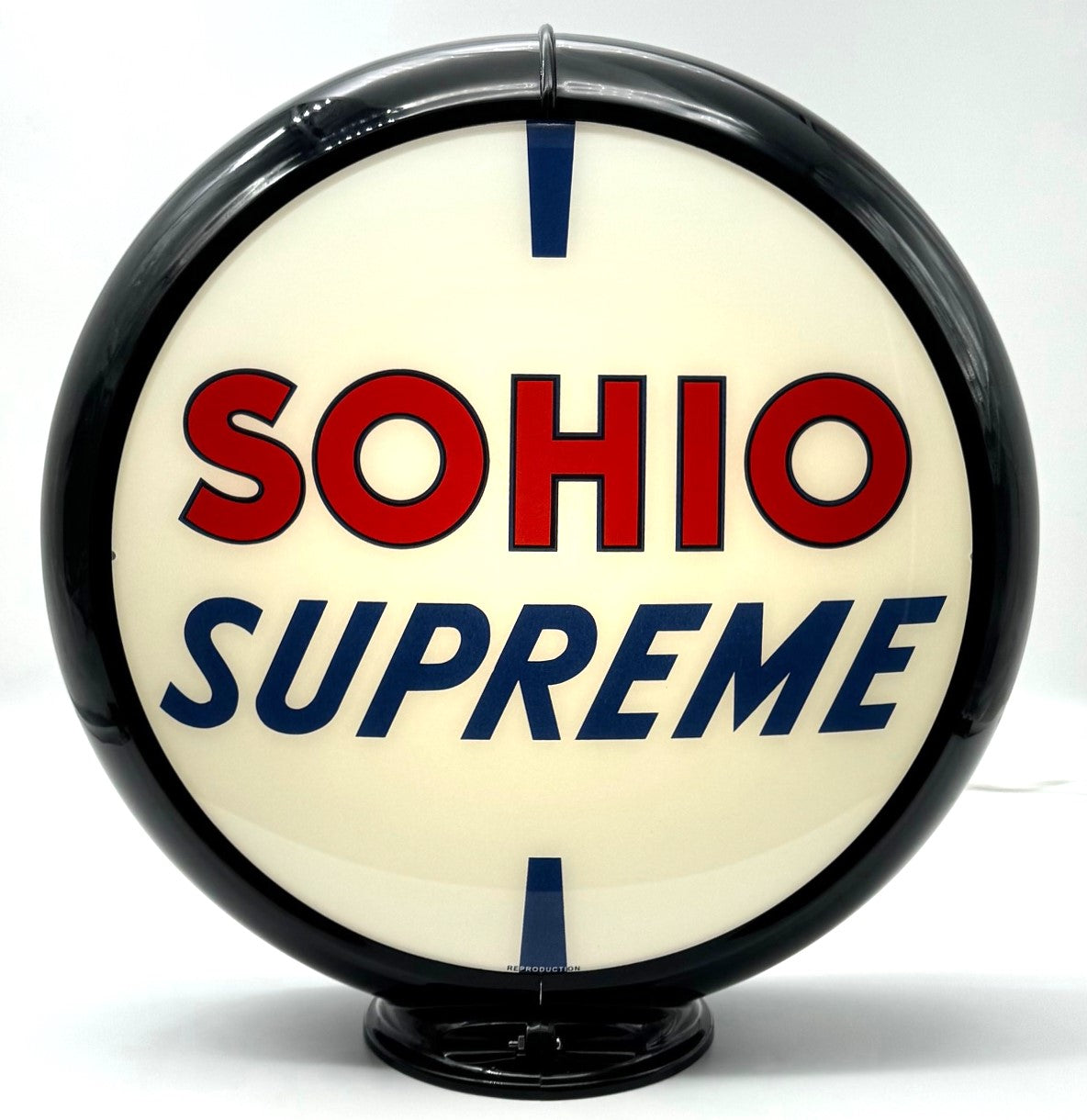 SOHIO SUPREME 13.5" Ad Globe