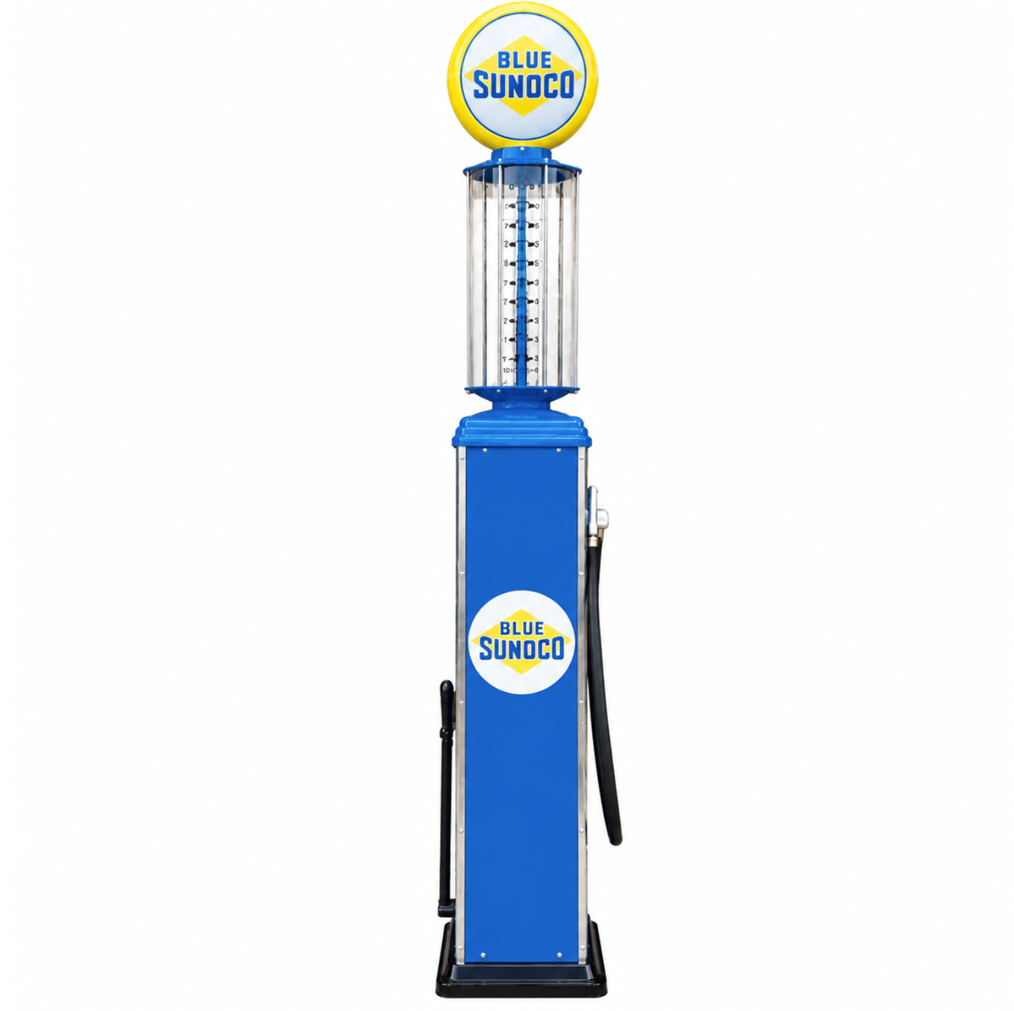 Blue Sunoco Visible Retro Gas Pump