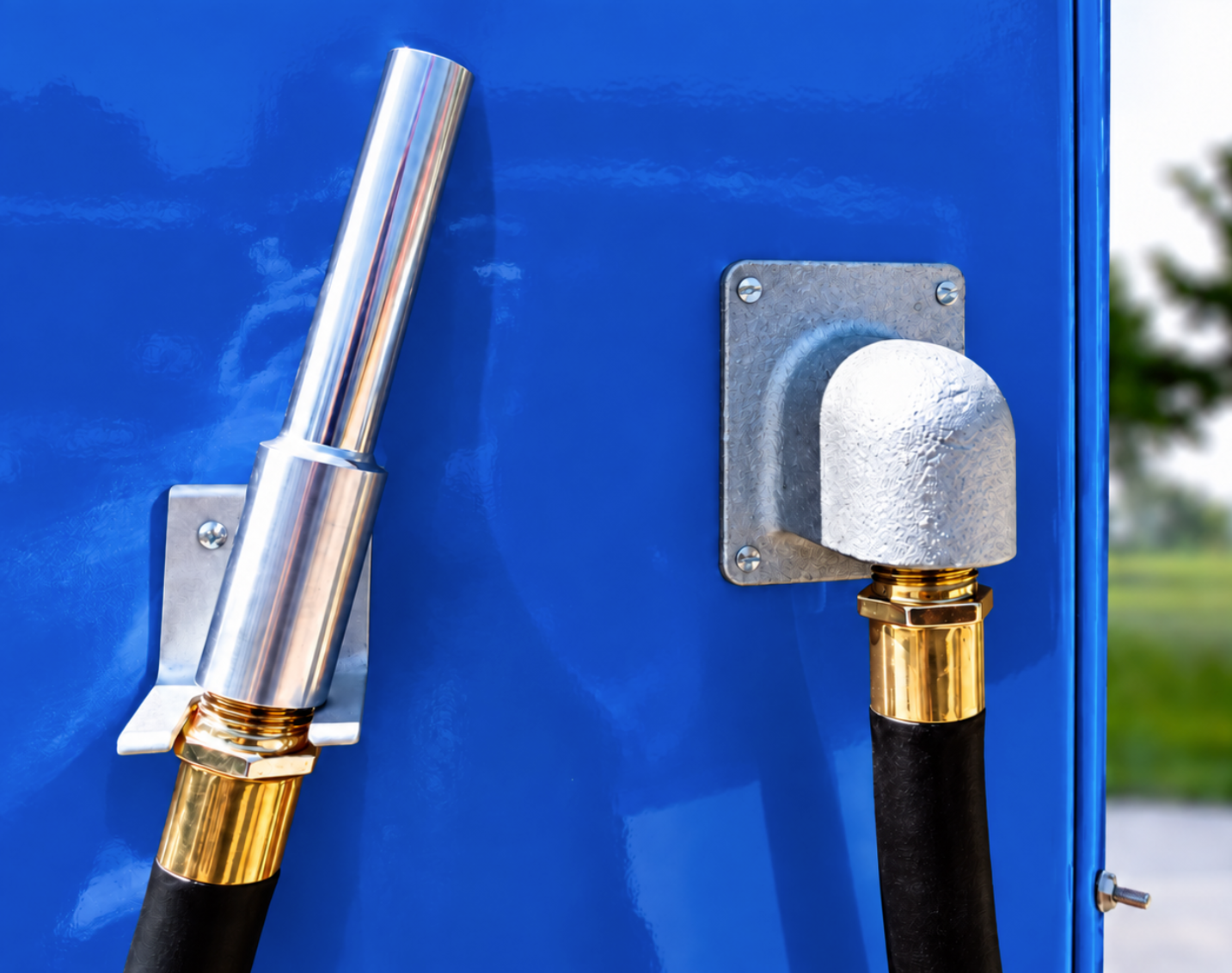 Blue Sunoco Visible Retro Gas Pump