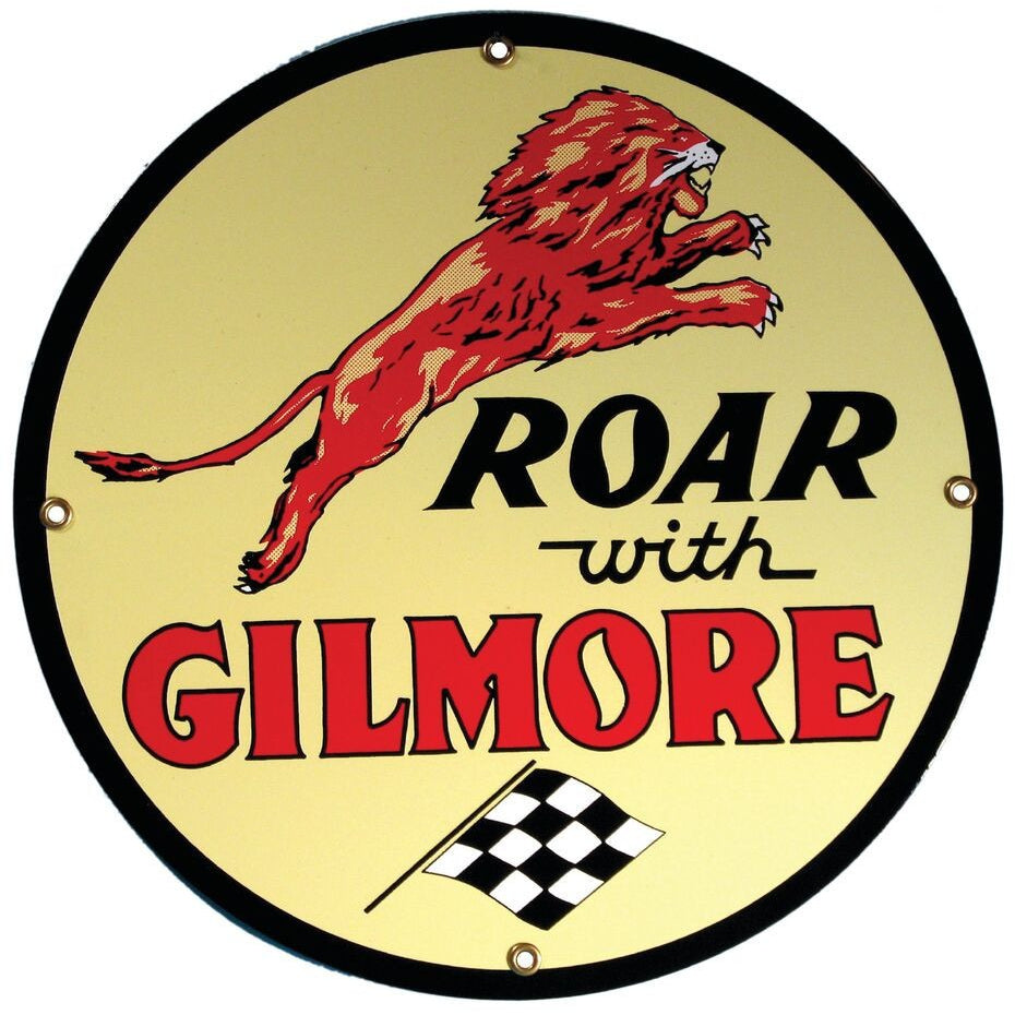 GILMORE ROAR 12" Porcelain Sign
