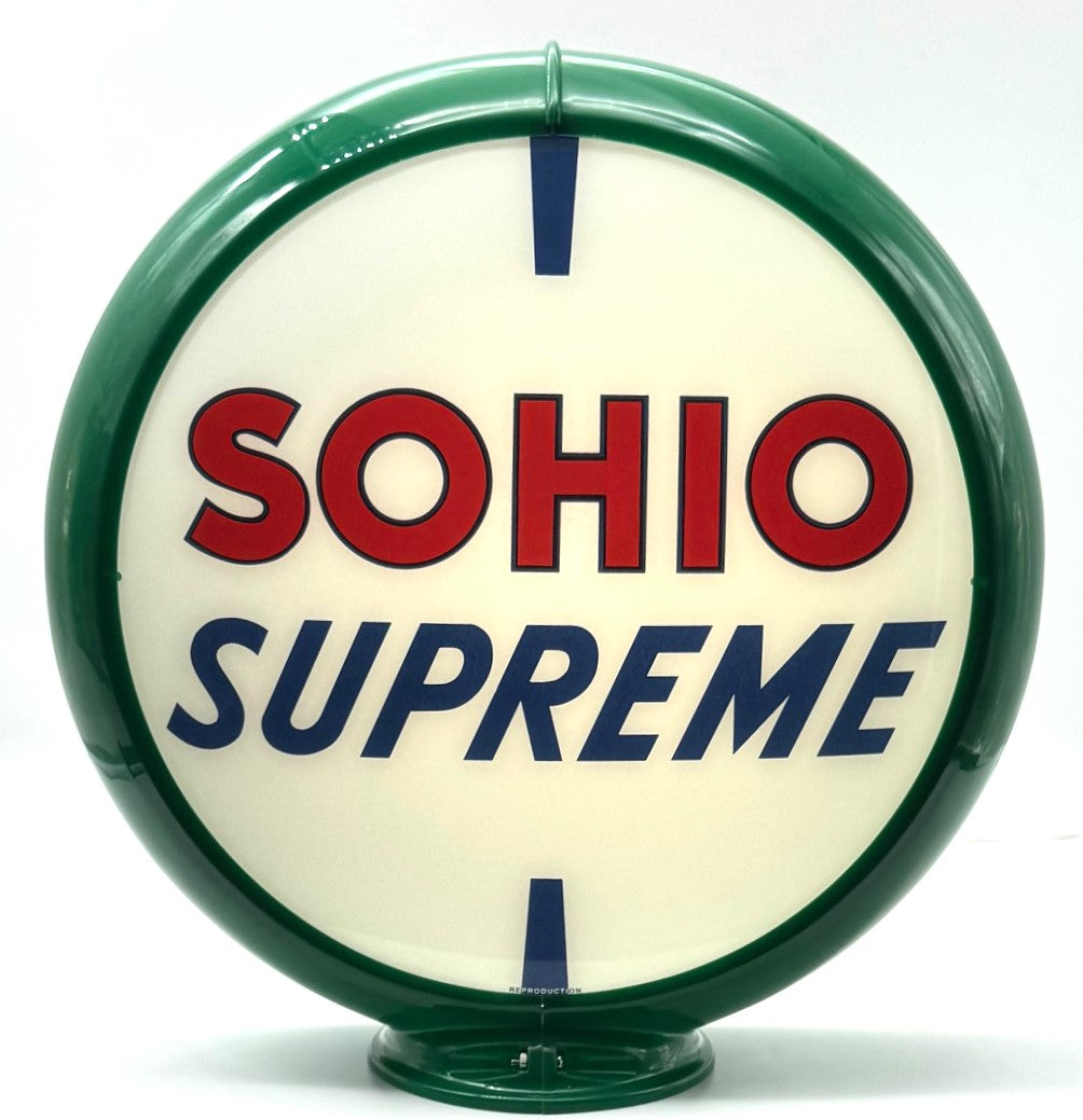 SOHIO SUPREME 13.5" Ad Globe