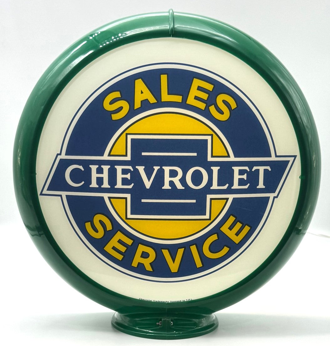 CHEVROLET SALES & SERVICE 13.5" Gas Pump Globe
