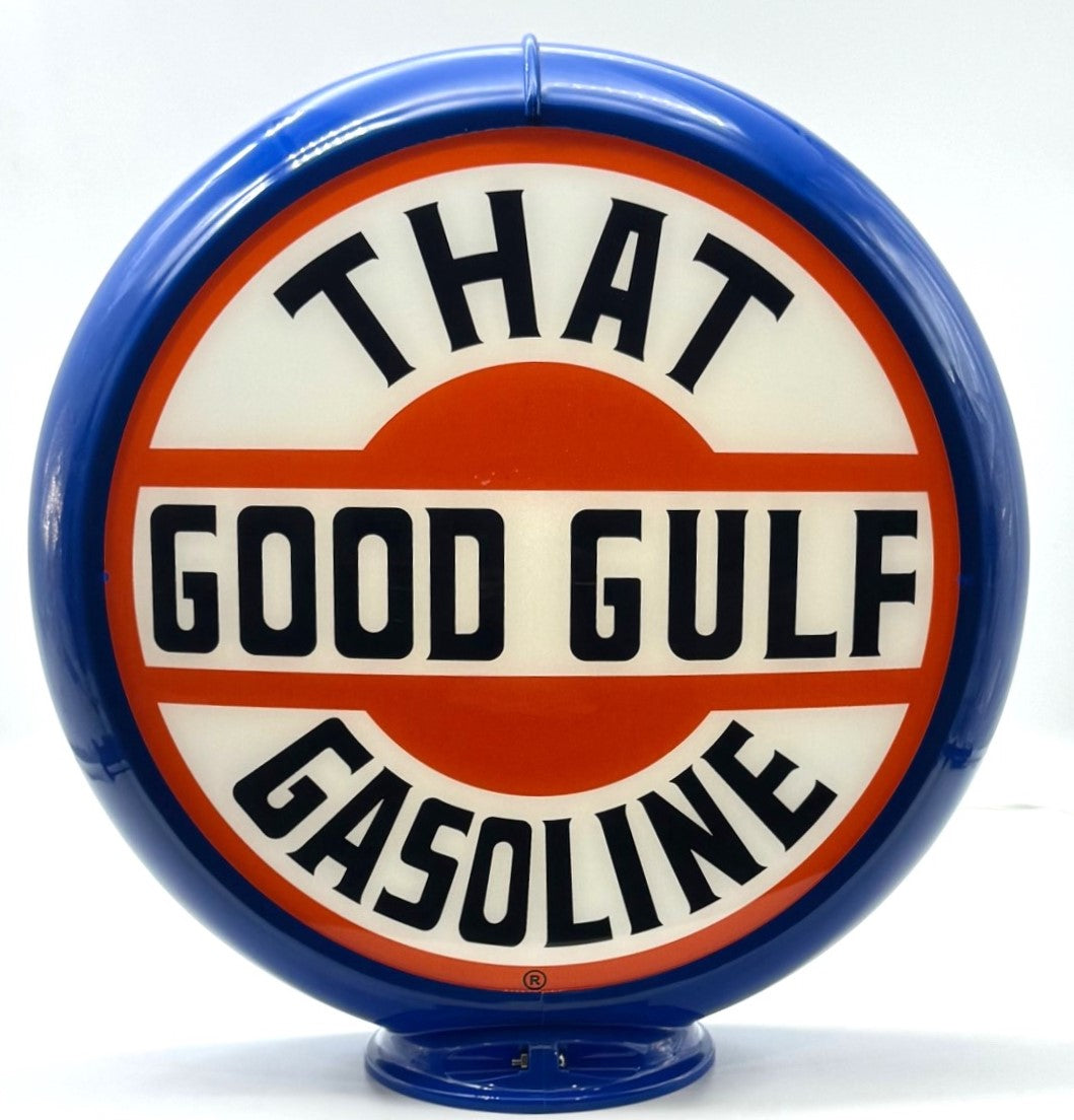 GULF "THAT GOOD GULF GASOLINE" 13.5" Gas Pump Globe