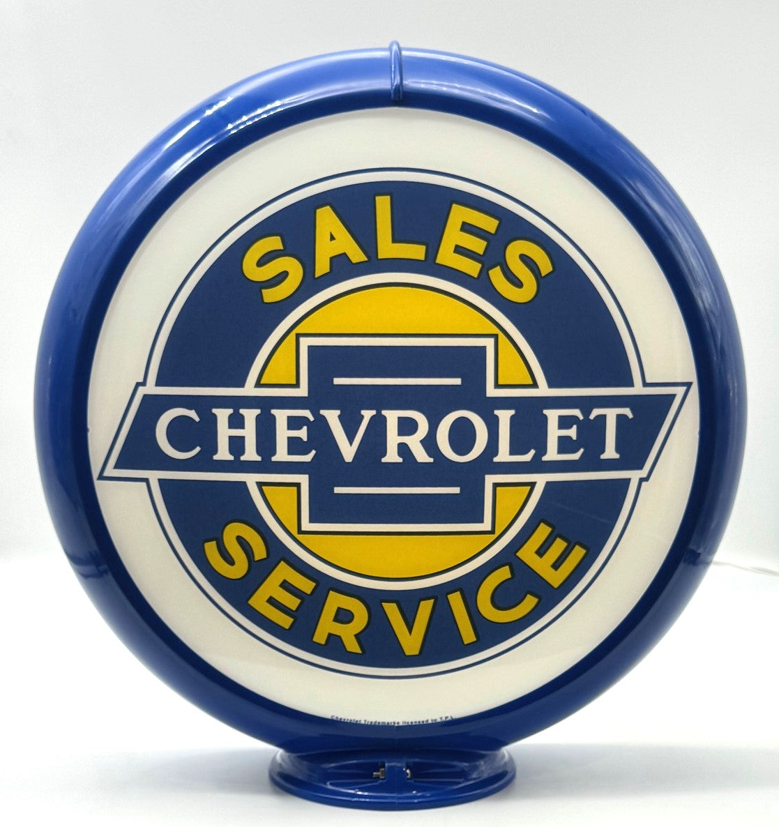 CHEVROLET SALES & SERVICE 13.5" Gas Pump Globe