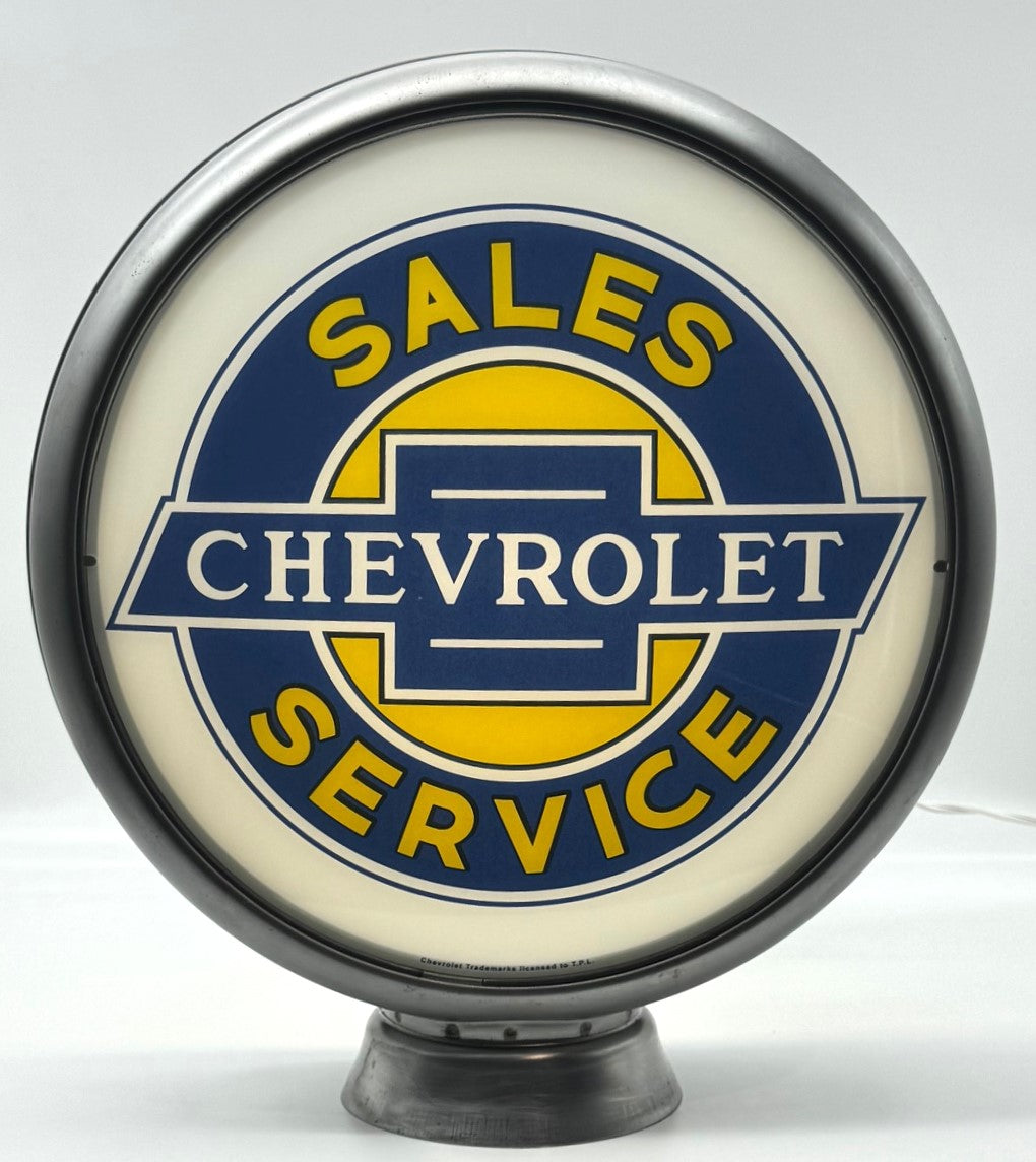 CHEVROLET SALES & SERVICE 13.5" Gas Pump Globe