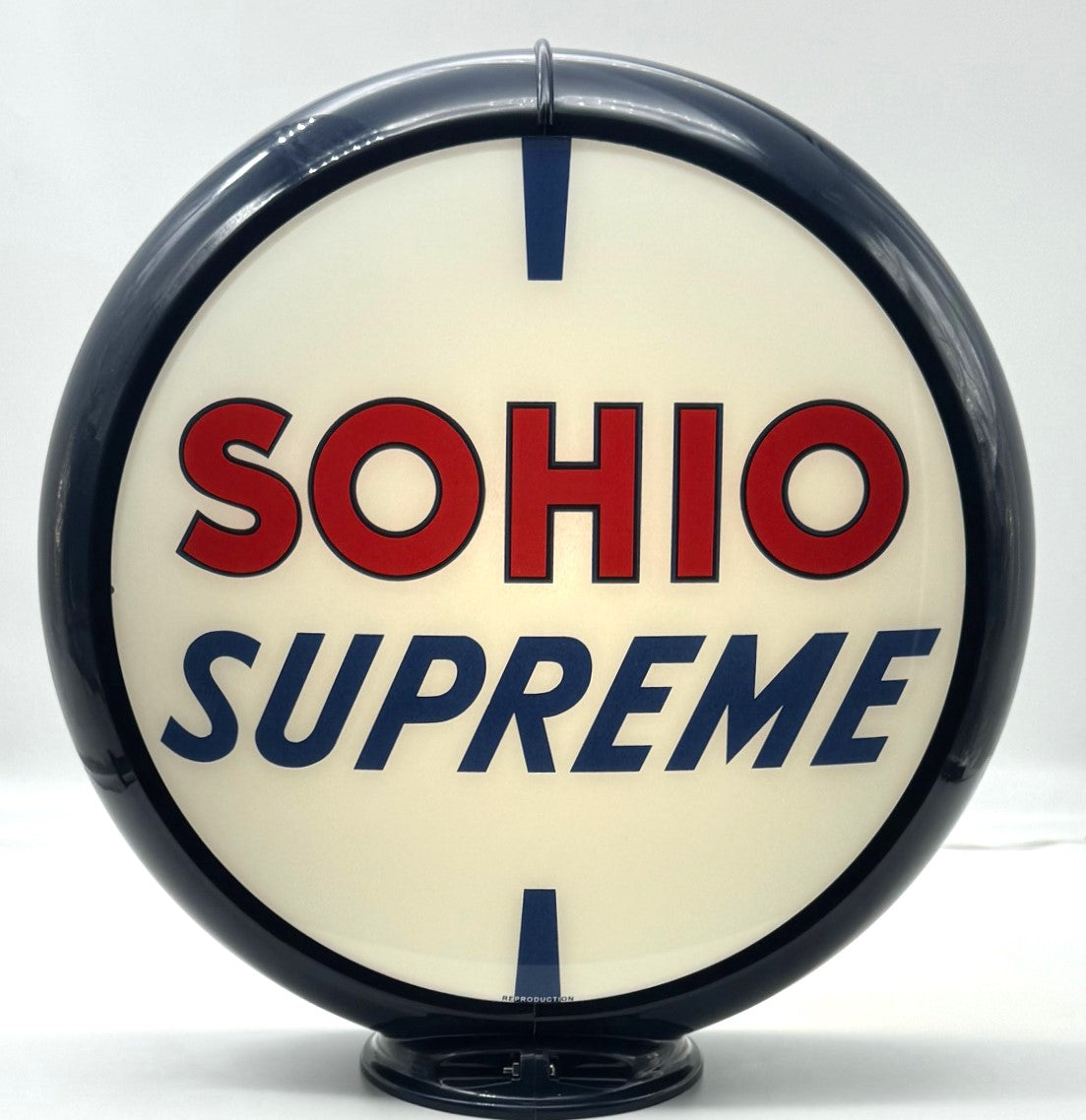 SOHIO SUPREME 13.5" Ad Globe