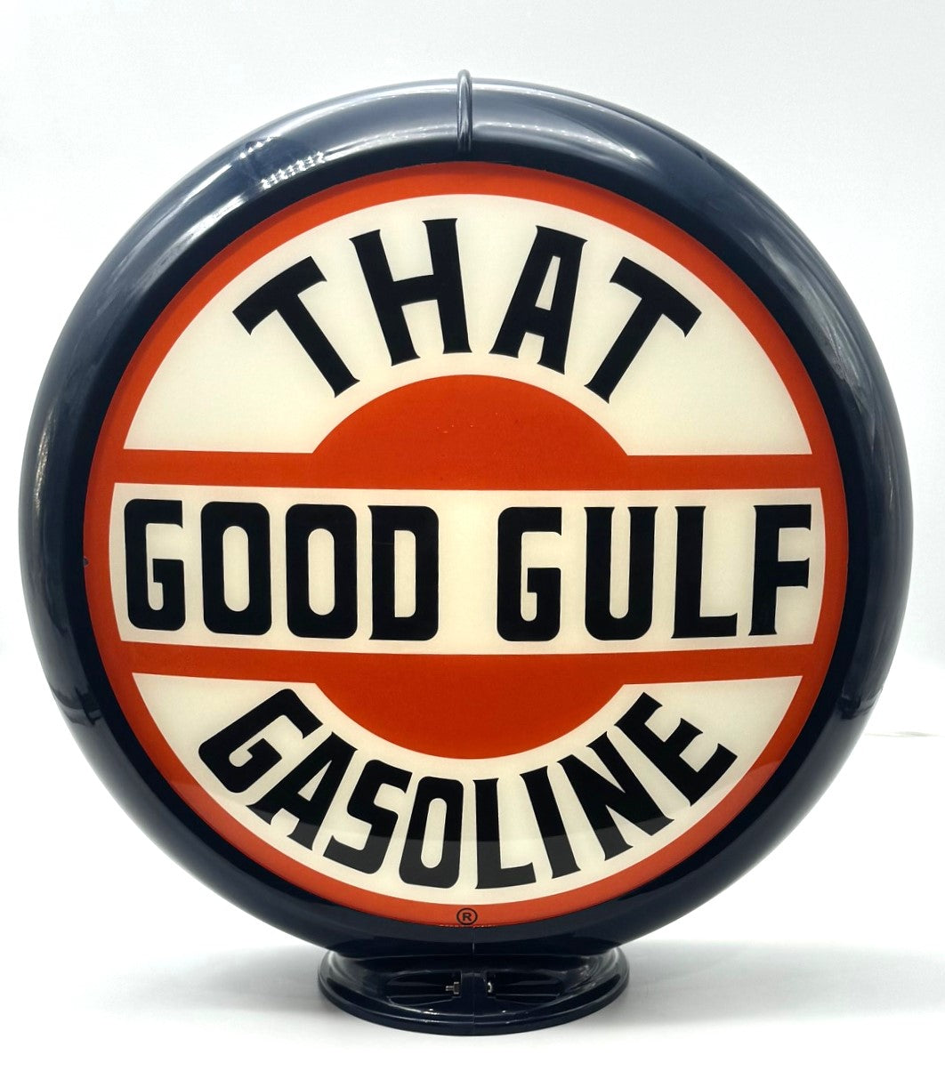 GULF "THAT GOOD GULF GASOLINE" 13.5" Gas Pump Globe