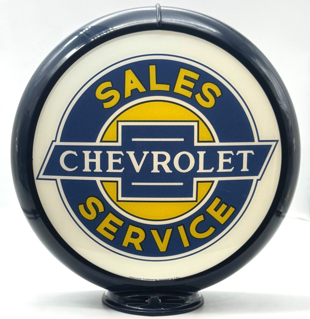 CHEVROLET SALES & SERVICE 13.5" Gas Pump Globe