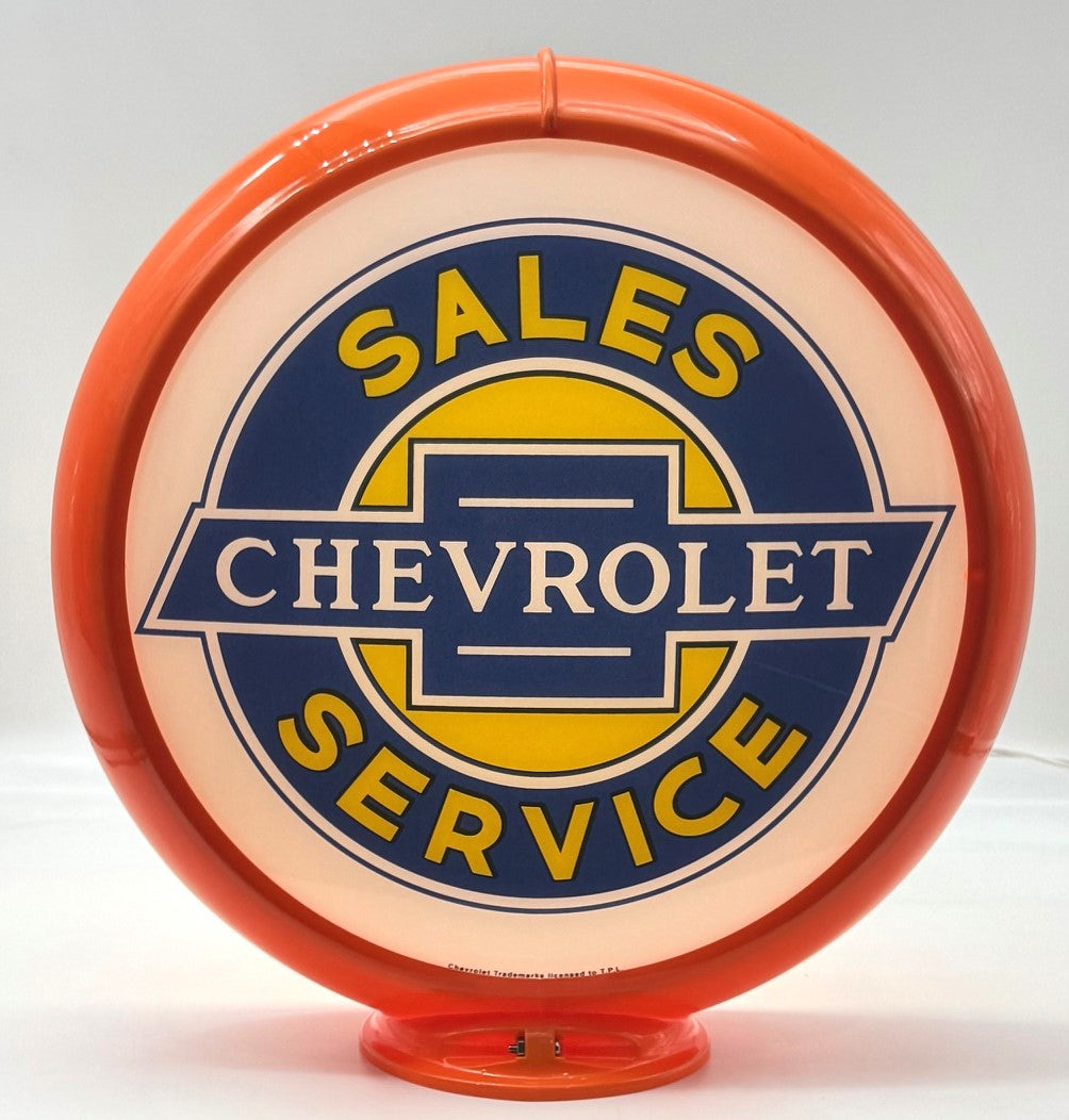 CHEVROLET SALES & SERVICE 13.5" Gas Pump Globe