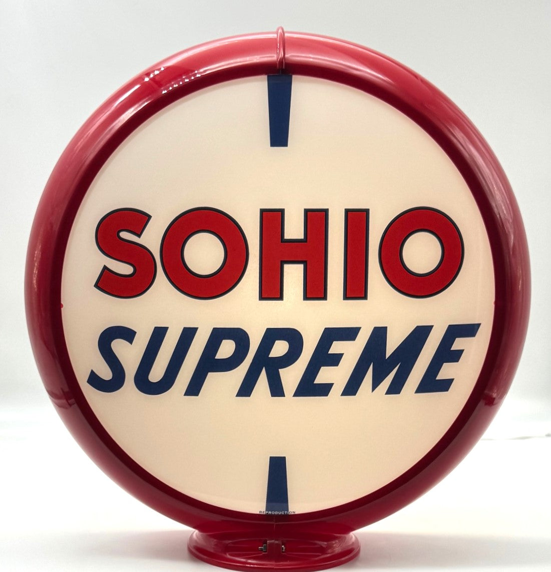 SOHIO SUPREME 13.5" Ad Globe