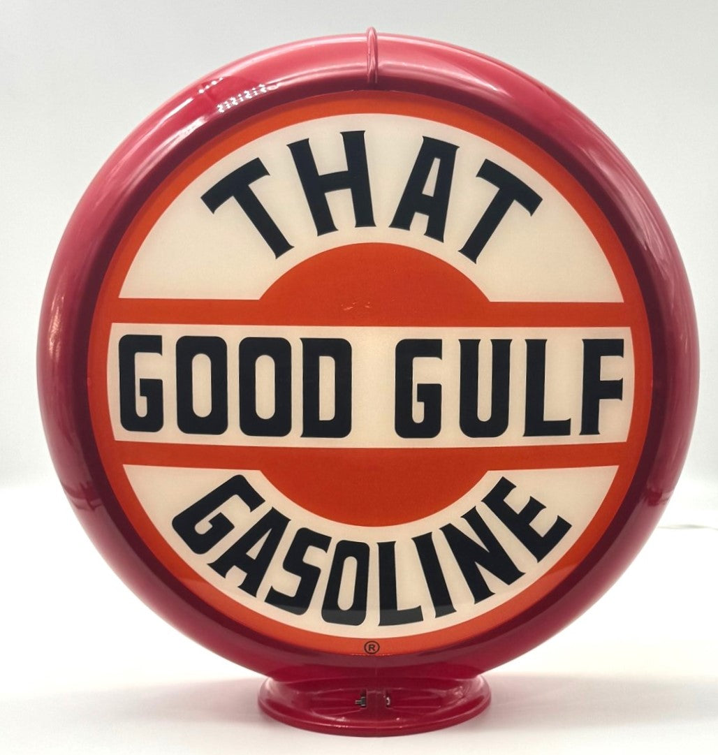 GULF "THAT GOOD GULF GASOLINE" 13.5" Gas Pump Globe