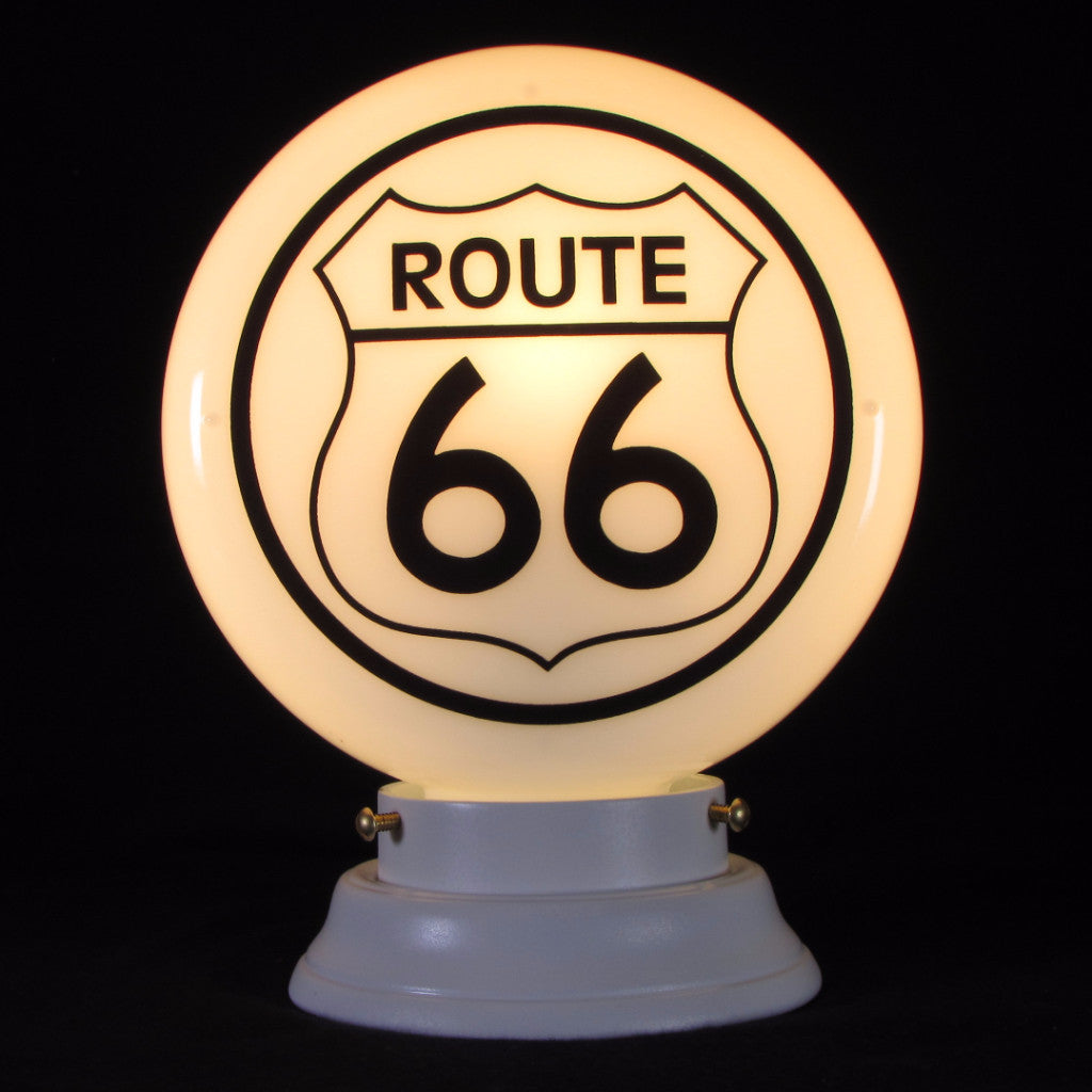 ROUTE 66 8" Mini Glass Gas Pump Globe