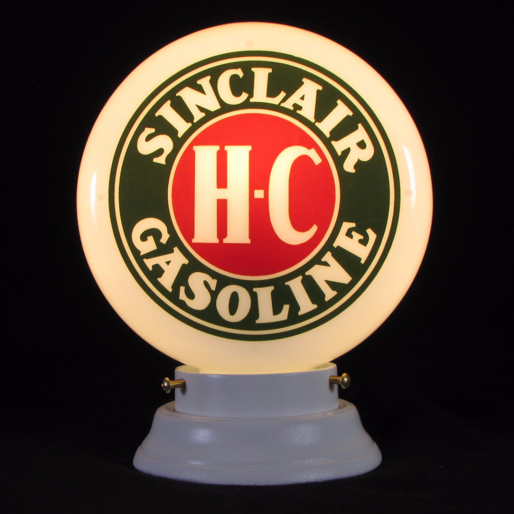 SINCLAIR H-C GASOLINE 8" Mini Glass Globe