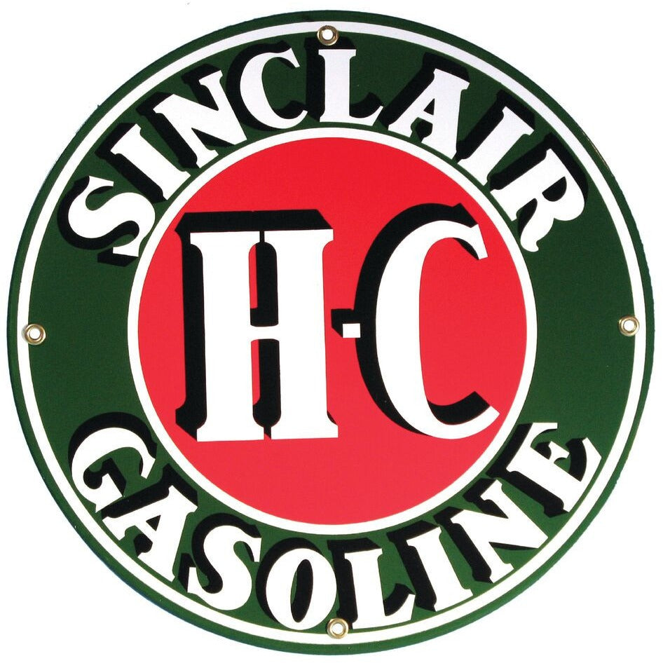 SINCLAIR H-C 12" Porcelain Sign