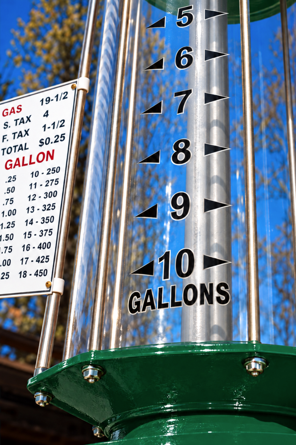 SkyChief Visible Retro Gas Pump - Green