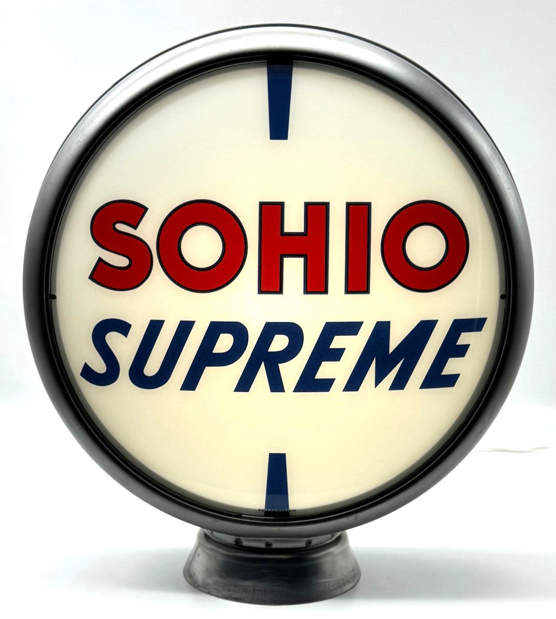 SOHIO SUPREME 13.5" Ad Globe