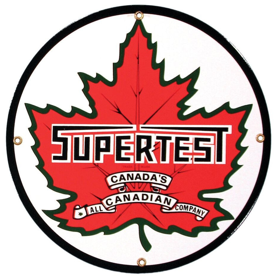 SUPERTEST 12" Porcelain Sign