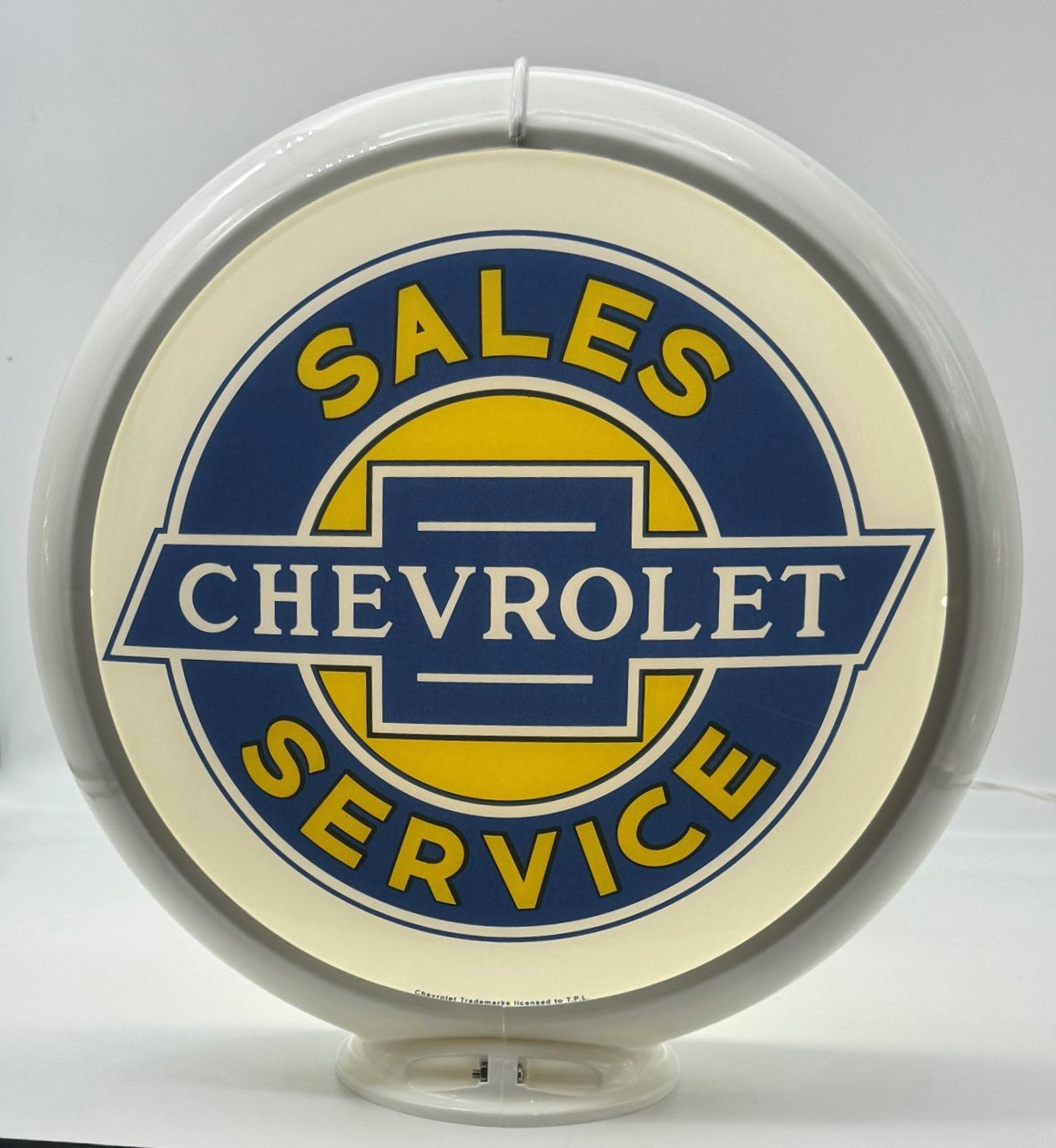 CHEVROLET SALES & SERVICE 13.5" Gas Pump Globe