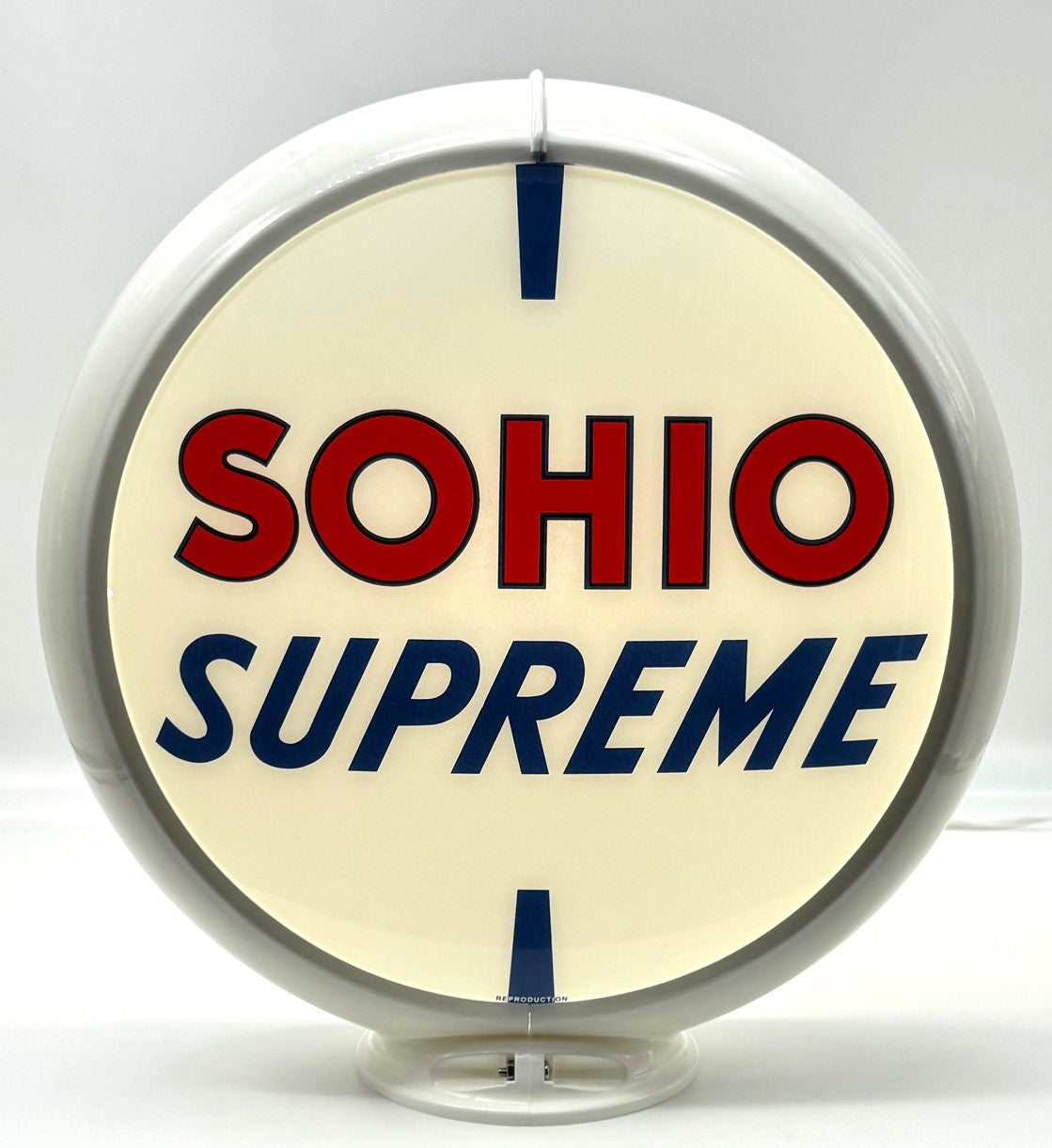 SOHIO SUPREME 13.5" Ad Globe