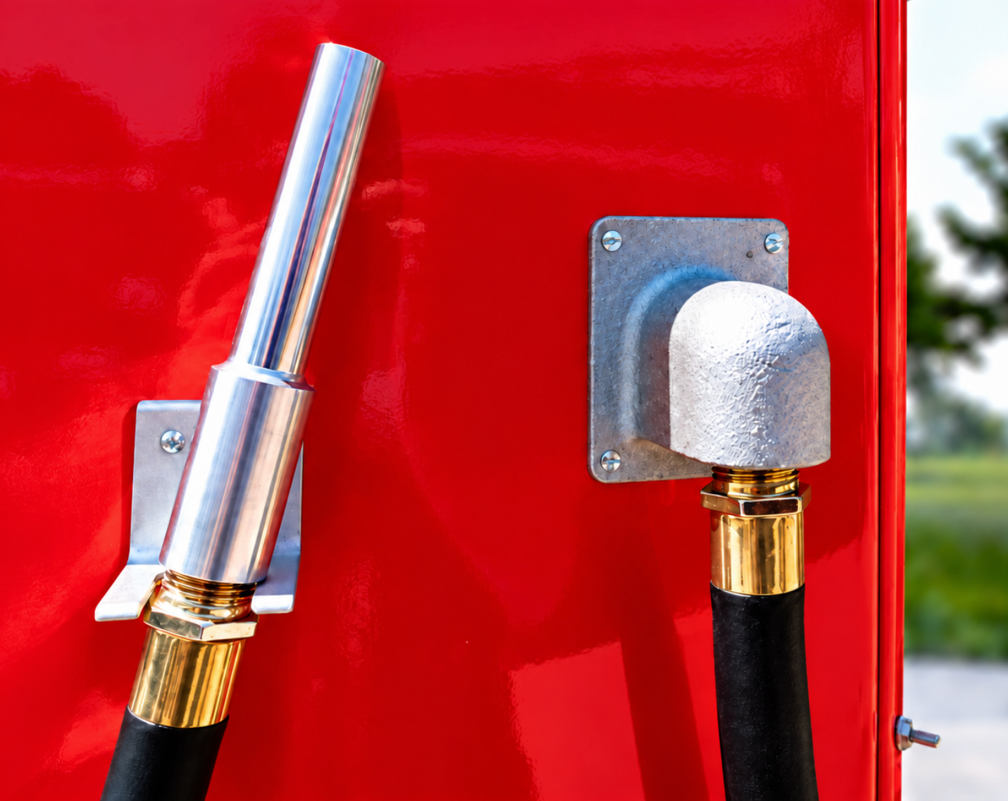 White Rose Visible Retro Gas Pump
