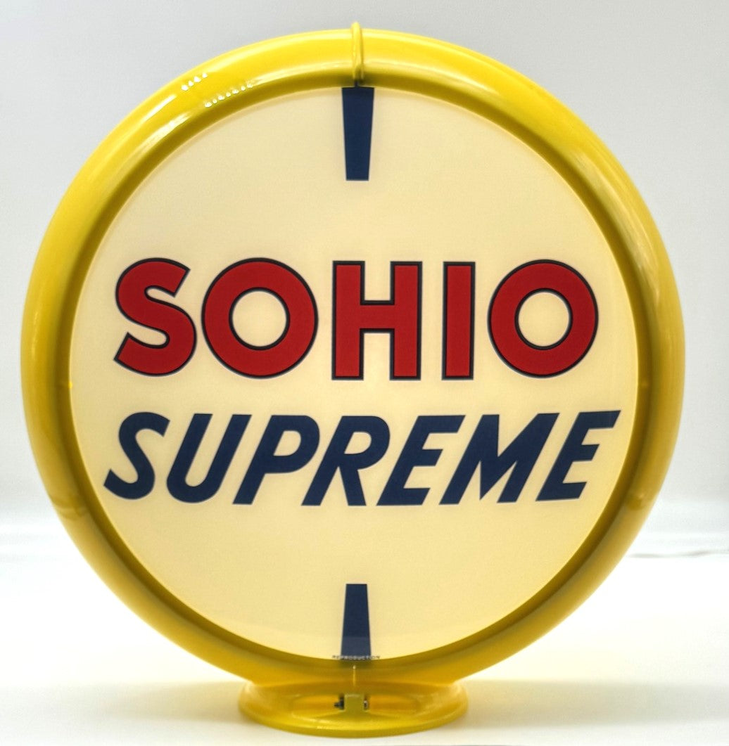 SOHIO SUPREME 13.5" Ad Globe